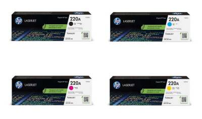 HP 220A Orijinal Toner Seti (CMYK - Tüm Renkler) - 1