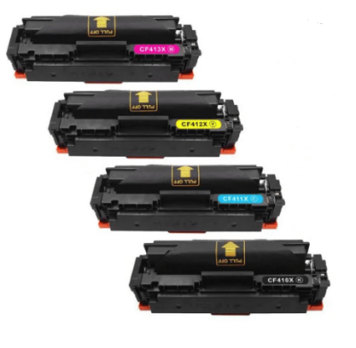 HP 410X (CF410X - CF411X - CF412X - CF413X) Yüksek Kapasiteli Muadil Toner Seti - 2