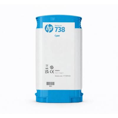 HP 498N5A 738 Mavi Orijinal Kartuş DesignJet T850 T950 - 2
