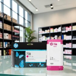 HP 498N6A 738 Kırmızı Orijinal Kartuş DesignJet T850 T950 - 3