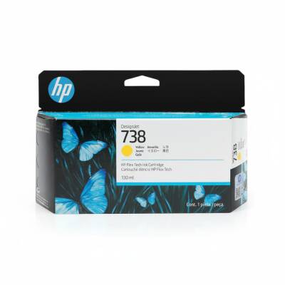 HP 498N7A 738 Sarı Orijinal Kartuş DesignJet T850 T950 - 1
