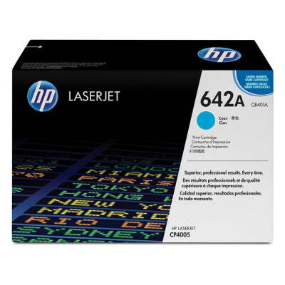 Hp 642A-CB401A Mavi Orjinal Toner - 1