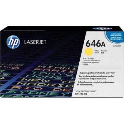 Hp 646A-CF032A Sarı Orjinal Toner - 1