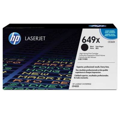 Hp 649X-CE260X Siyah Orjinal Toner Yüksek Kapasiteli - 1