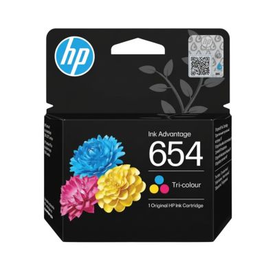 HP 654 7FP38UE Üç Renkli Orijinal Kartuş - 1