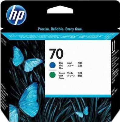 Hp 70-C9408A Orjinal Mavi Ve Yeşil Baskı Kafası - 1