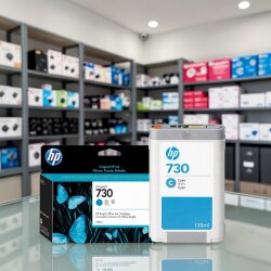 HP 730 P2V62A Mavi Orijinal Kartuş 130 ml - 3