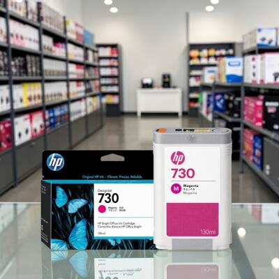 HP 730 P2V63A Kırmızı Orijinal Kartuş 130 ml - 3