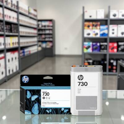 HP 730 P2V66A Gri Orijinal Kartuş 130 ml - 3