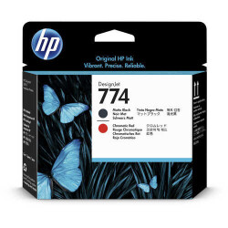 Hp 774 -P2V97A Orjinal Mat Siyah/Kromatik KırmızıBaskı Kafası - 1