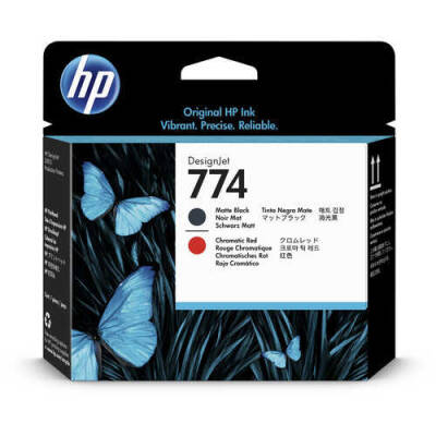 Hp 774 -P2V97A Orjinal Mat Siyah/Kromatik KırmızıBaskı Kafası - 1