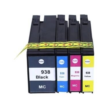 HP 938 4 Renk Muadil Mürekkep Kartuş Seti - 1