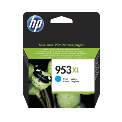 HP 953XL Yüksek Kapasiteli Mavi Orjinal Mürekkep Kartuşu F6U16A - 1