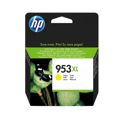 HP 953XL Yüksek Kapasiteli Sarı Orjinal Mürekkep Kartuşu F6U18A - 1