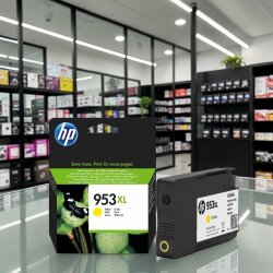 HP 953XL Yüksek Kapasiteli Sarı Orjinal Mürekkep Kartuşu F6U18A - 3