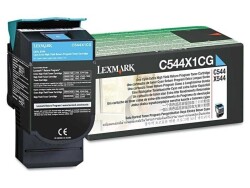 Lexmark C544-C544X1CG Mavi Orjinal Toner Extra Yüksek Kapasiteli - 1