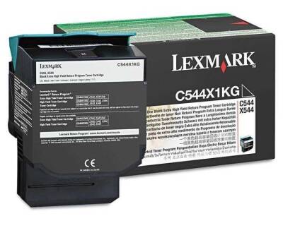 Lexmark C544-C544X1KG Siyah Orjinal Toner Extra Yüksek Kapasiteli - 1