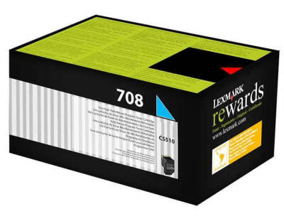 Lexmark CS510-70C8XC0 Mavi Orjinal Toner - 1