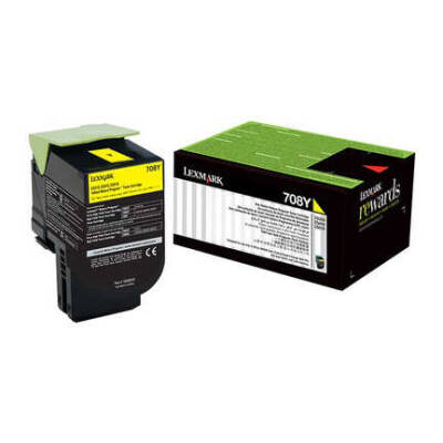 Lexmark CS510-70C8XY0 Sarı Orjinal Toner - 1