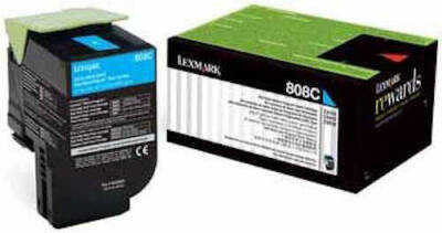 Lexmark CX410-80C8HC0 Mavi Orjinal Toner - 1