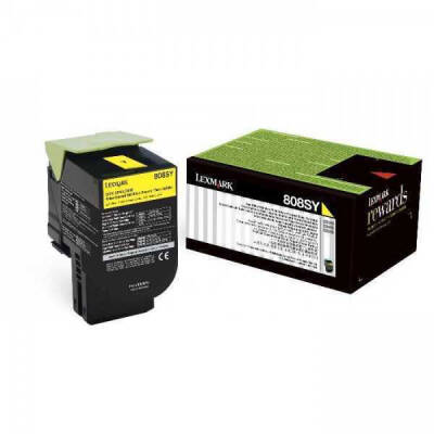 Lexmark CX410-80C8HY0 Sarı Orjinal Toner - 1