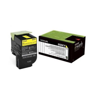 Lexmark CX510-80C8XY0 Sarı Orjinal Toner Extra Yüksek Kapasiteli - 1