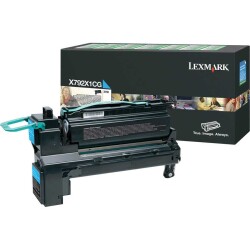 Lexmark X792-X792X1CG Mavi Orjinal Toner Yüksek Kapasiteli - 1