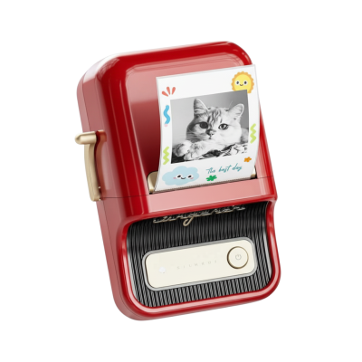 Niimbot B21 PRO Kırmızı Termal Etiket Yazıcı (300 DPI) - 1