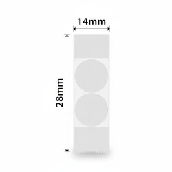 Niimbot ET 14x28mm 195 Adet Şeffaf Etiket (B18/N1) Transparent - 2