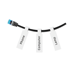 Niimbot T12.5x74+35mm 65 Adet Beyaz Kablo Etiketi (D11, D110, D101, H1S) - 2