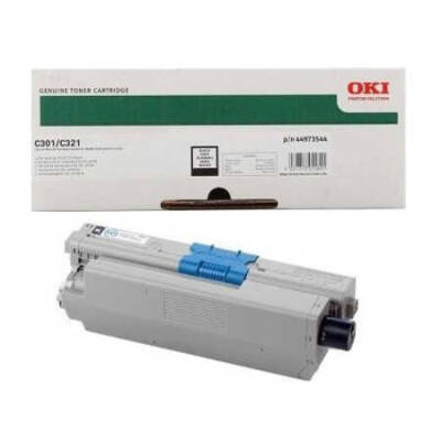 Oki C301-44973544 Siyah Orjinal Toner - 1