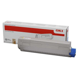 Oki C822-44844625 Sarı Orjinal Toner - 1