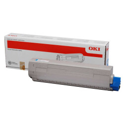 Oki C822-44844627 Mavi Orjinal Toner - 1