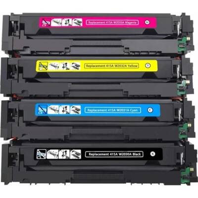 HP 415A W2033A Muadil Toner Seti Tüm Renkler Çipsiz - 2